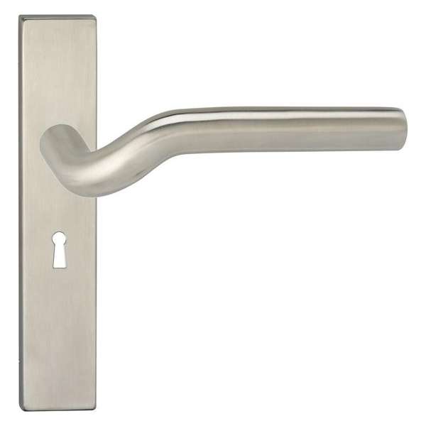 Impresso Newport Deurklink – Deurbeslag – Vierkant – Deurschild met Sleutelgat – Zilver Impresso Newport Deurklink – Deurbeslag – Vierkant – Deurschild met Sleutelgat – Zilver