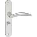 Impresso Windsor Deurklink – Deurbeslag – Ovaal – Deurschild met Schroeven en Toiletsluiting – Aluminium