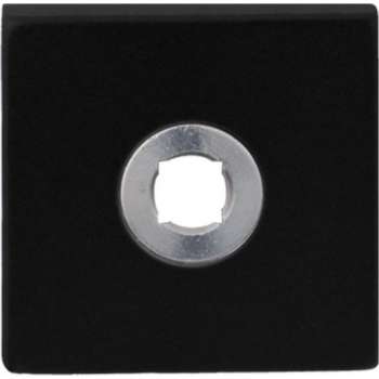 GPF Vierkante click rozet 50x50x8mm zwart