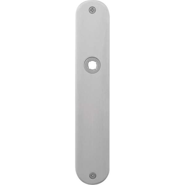 GPF Plaatschild afgerond zonder veer 220x40x2mm WC63/8 normale knop GPF Plaatschild afgerond zonder veer 220x40x2mm WC63/8 normale knop