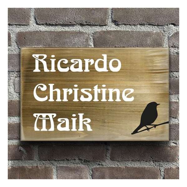 Namen enzo! Naambordje Steigerhout 30x20 cm Namen enzo! Naambordje Steigerhout 30x20 cm