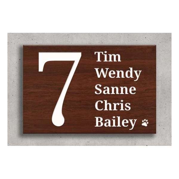 Naambord Hout Look 30x20cm – Gegraveerd naambord van kunststof – Naambord Zelf ontwerpen Naambord Hout Look 30x20cm – Gegraveerd naambord van kunststof – Naambord Zelf ontwerpen