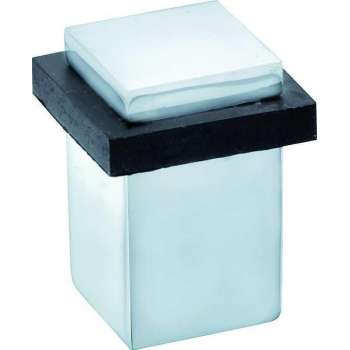 Deurstopper Vierkant glans chroom