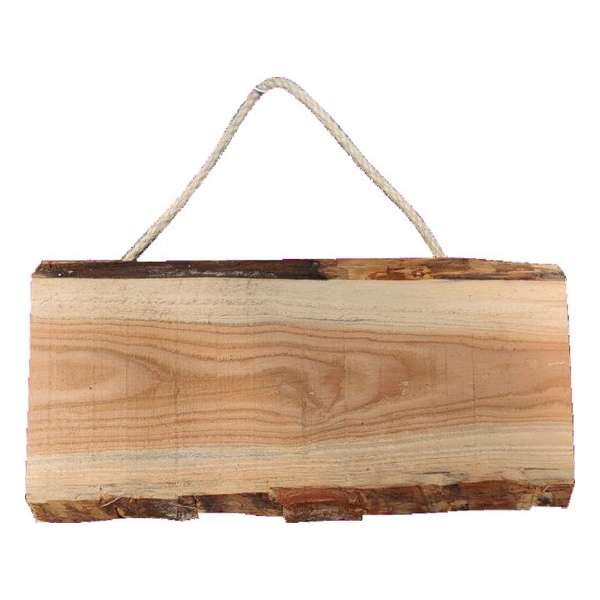 Van hout gemaakte naambord voordeur gepersonaliseerd met eigen tekst en of afbeelding - Boomschors douglas hout - 18x40cm Van hout gemaakte naambord voordeur gepersonaliseerd met eigen tekst en of afbeelding - Boomschors douglas hout - 18x40cm