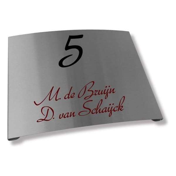 Namen enzo! Naambordje RVS 25x20 cm Namen enzo! Naambordje RVS 25x20 cm