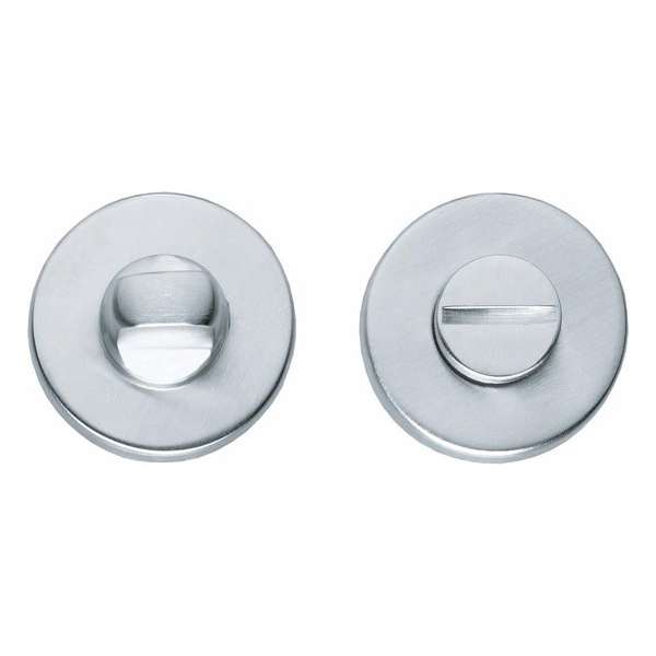 Intersteel Rozet toilet-/badkamersluiting chroom mat Intersteel Rozet toilet-/badkamersluiting chroom mat