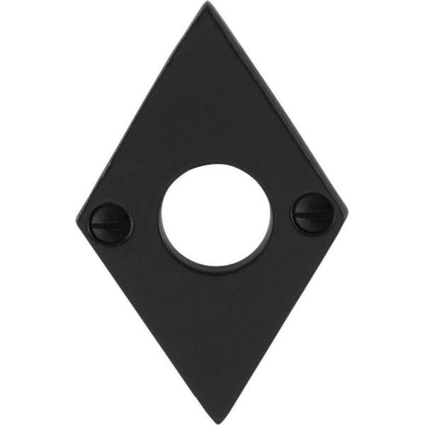 GPF Rozet ruit 83x52x4mm smeedijzer GPF Rozet ruit 83x52x4mm smeedijzer
