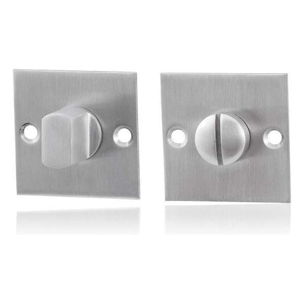 GPF Vierkante toiletgarnituur 50x50x2mm stift 5mm GPF Vierkante toiletgarnituur 50x50x2mm stift 5mm