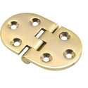 Tafelbladscharnier - 50x30x2mm - Knoop onder - Messing gepolijst