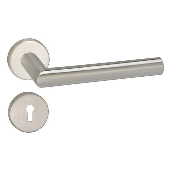 Impresso Harrow Deurklink – Deurbeslag – Rond – Rozet met Sleutelgat – Zilver Impresso Harrow Deurklink – Deurbeslag – Rond – Rozet met Sleutelgat – Zilver