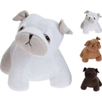 Deurstopper Franse Bulldog 3 stuks assortiment donkerbruin/lichtbruin/wit