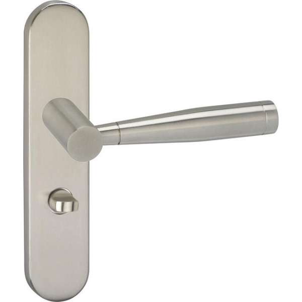 Impresso Retford Deurklink – Deurbeslag – Ovaal – Deurschild met Toiletsluiting – Zilver Impresso Retford Deurklink – Deurbeslag – Ovaal – Deurschild met Toiletsluiting – Zilver