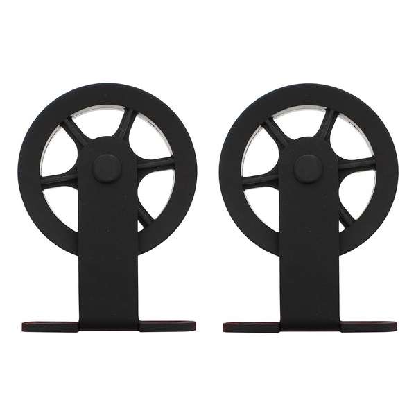 Intersteel Set van 2 hangrollen Wheel Top 170 mm mat zwart Intersteel Set van 2 hangrollen Wheel Top 170 mm mat zwart
