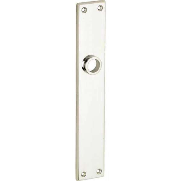 Artitec Wallebroek Langschild paar Bauhaus blind glans nikkel