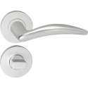 Impresso Windsor Deurklink – Deurbeslag – Rond – Rozet met Toiletsluiting – Aluminium