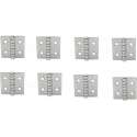 Scharnier - Rvs - 40x40mm - Vaste pen - Rechte hoek - 8 stuks