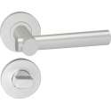 Impresso Dover Deurklink – Deurbeslag – Rond – Rozet met Toiletsluiting – Aluminium