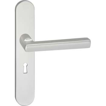 Impresso Leeds Deurklink – Deurbeslag – Ovaal – Deurschild met Sleutelgat – Aluminium