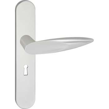 Impresso Sutton Deurklink – Deurbeslag – Ovaal – Deurschild met Sleutelgat – Aluminium