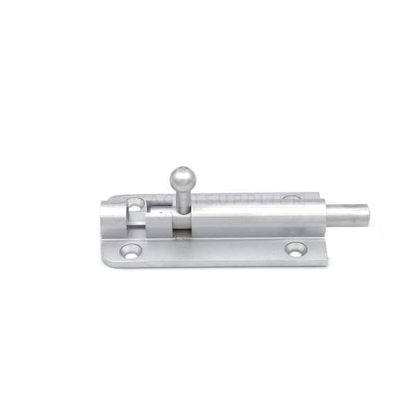 Profielgrendel inclusief sluitbeugel - Messing mat chroom - 100x45mm - 8mm stift - S&B 242103.9 Profielgrendel inclusief sluitbeugel - Messing mat chroom - 100x45mm - 8mm stift - S&B 242103.9