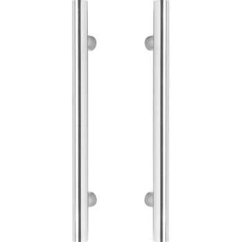 Intersteel Deurgrepen per paar T-vorm 350x65x20 HoH 200 rvs
