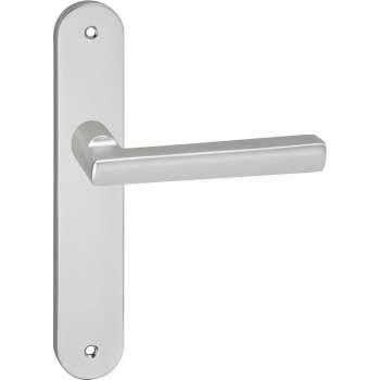 Impresso Leeds Deurklink – Deurbeslag – Ovaal – Deurschild met Schroef – Aluminium