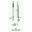 Kantschuif Heavy Duty 250mm RVS