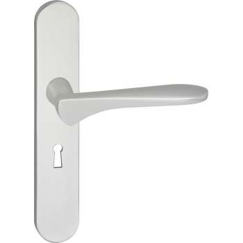Impresso Watford Deurklink – Deurbeslag – Ovaal – Deurschild met Sleutelgat – Aluminium