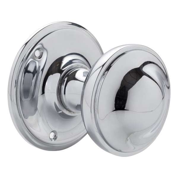 Voordeurknop 80mm - Rond nikkel Voordeurknop 80mm - Rond nikkel