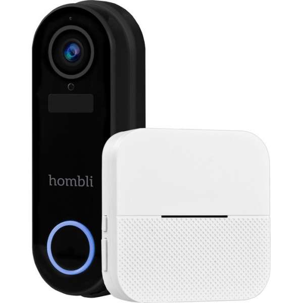 Hombli Smart Doorbell 2 Pack - Black (incl. Chime) Hombli Smart Doorbell 2 Pack - Black (incl. Chime)