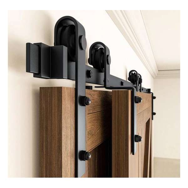 Dubbel Schuifdeursysteem Kast 200 cm rail - Schuifdeurrails Schuifdeurbeslag Dubbel Schuifdeursysteem Kast 200 cm rail - Schuifdeurrails Schuifdeurbeslag
