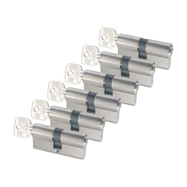 Starx Profielcilinder Vernikkeld 60 mm gelijksluitend SKG2 Starx Profielcilinder Vernikkeld 60 mm gelijksluitend SKG2