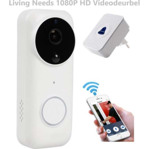 Living Needs Draadloze Deurbel – Video Deurbel – Deurbel met Camera – 1080P HD. Living Needs Draadloze Deurbel – Video Deurbel – Deurbel met Camera – 1080P HD.