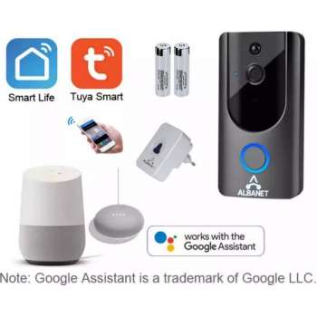 Full HD 1080P WiFi smart home videodeurbel-Draadloze Video Deurbel - Inclusief Chime -