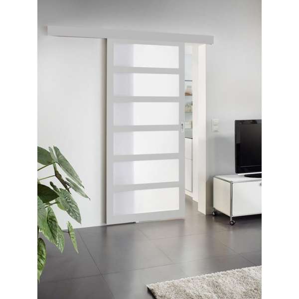 Marley Sunshine schuifdeur in kleur lichtgrijs, met glas, BxH 90x211 Marley Sunshine schuifdeur in kleur lichtgrijs, met glas, BxH 90x211