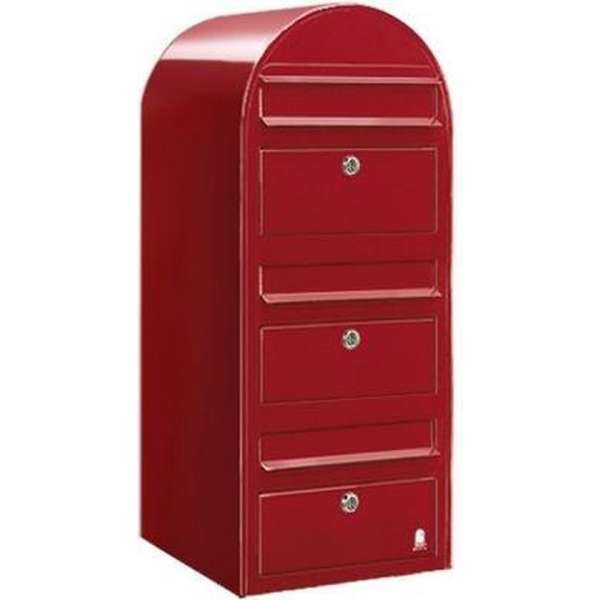 Brievenbus Bobi Trio Helder Rood Brievenbus Bobi Trio Helder Rood
