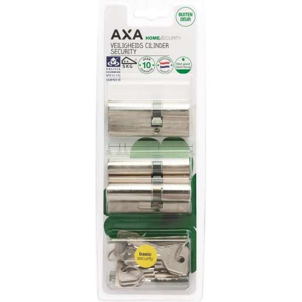 AXA Dubbele veiligheidscilinder (3x) Security verlengd 30-45 - basic security AXA Dubbele veiligheidscilinder (3x) Security verlengd 30-45 - basic security