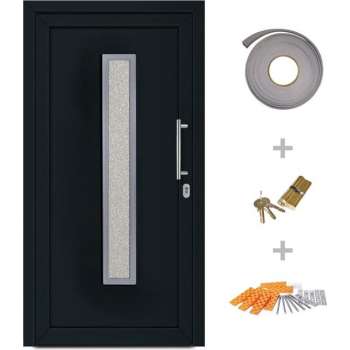 vidaXL Voordeur 98x190 cm antraciet