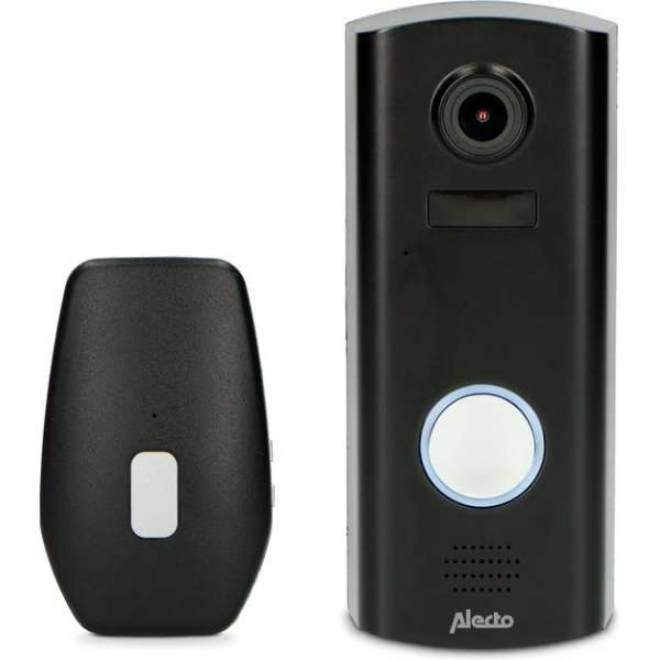 Alecto DVC600IP - Video deurbel met camera en wifi - Zwart Alecto DVC600IP - Video deurbel met camera en wifi - Zwart
