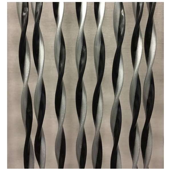 Wicotex Opal - Vliegengordijn - 100x240 cm - Zilver/Zwart Wicotex Opal - Vliegengordijn - 100x240 cm - Zilver/Zwart