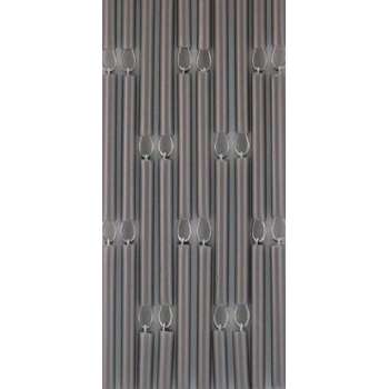 Vliegengordijnenexpert Hulzen - Vliegengordijn - 90x210 cm - Zilver