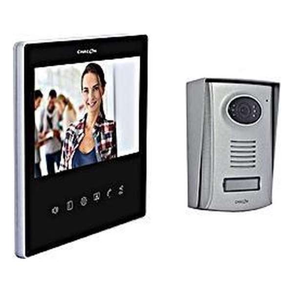 Chacon 2-draads Videofoon met 7 inch-scherm, Ultra Slim – zwart Chacon 2-draads Videofoon met 7 inch-scherm, Ultra Slim – zwart