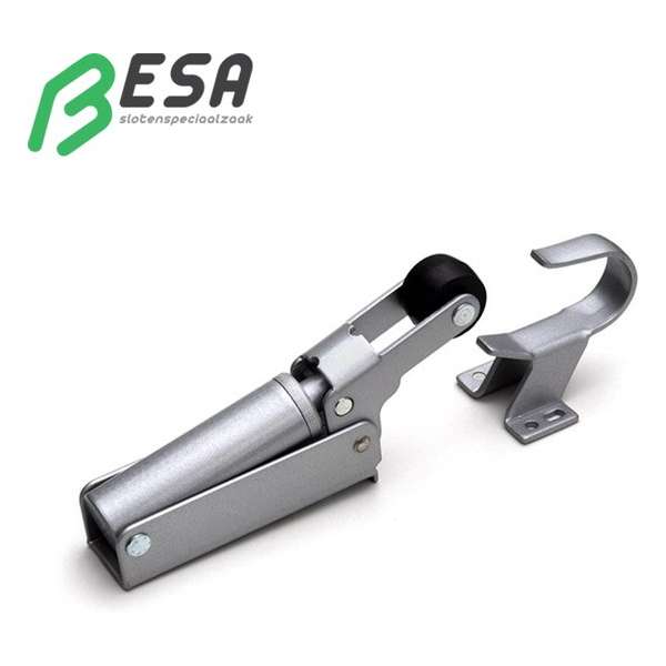 Regelbare Deursluiter / Deuropvanger Justor FR2G 80kg zilver gelakt Regelbare Deursluiter / Deuropvanger Justor FR2G 80kg zilver gelakt