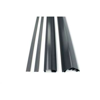 Finger Alert Professional deurstrip 180° antraciet 245cm - vingerbeveiliging