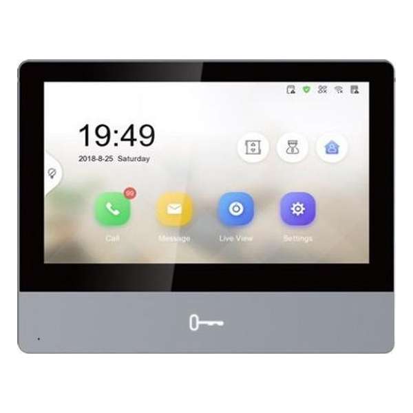Safire SF-VIDISP02-7WIP IP video intercom binnen monitor 7 inch IPS touchscreen, PoE, WiFi Safire SF-VIDISP02-7WIP IP video intercom binnen monitor 7 inch IPS touchscreen, PoE, WiFi