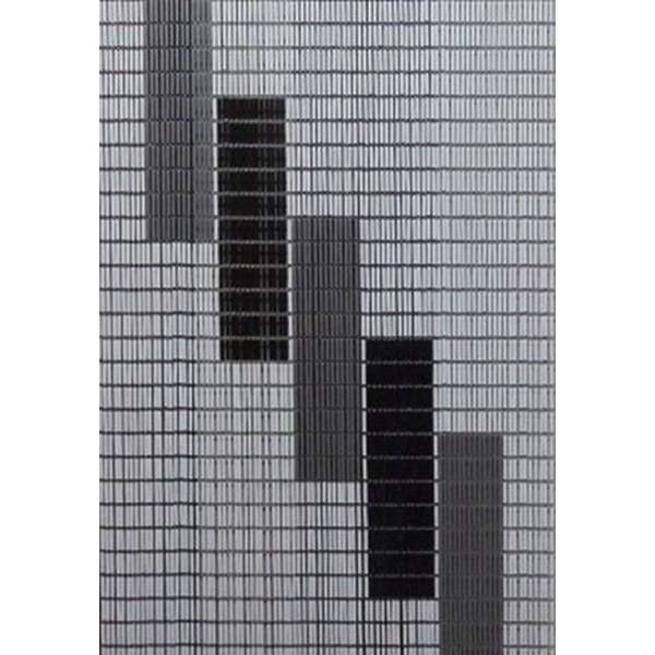 Vliegengordijnenexpert Hulzen - Vliegengordijn - 90x210 cm - Wit, Zilver En Zwarte Blokken Vliegengordijnenexpert Hulzen - Vliegengordijn - 90x210 cm - Wit, Zilver En Zwarte Blokken