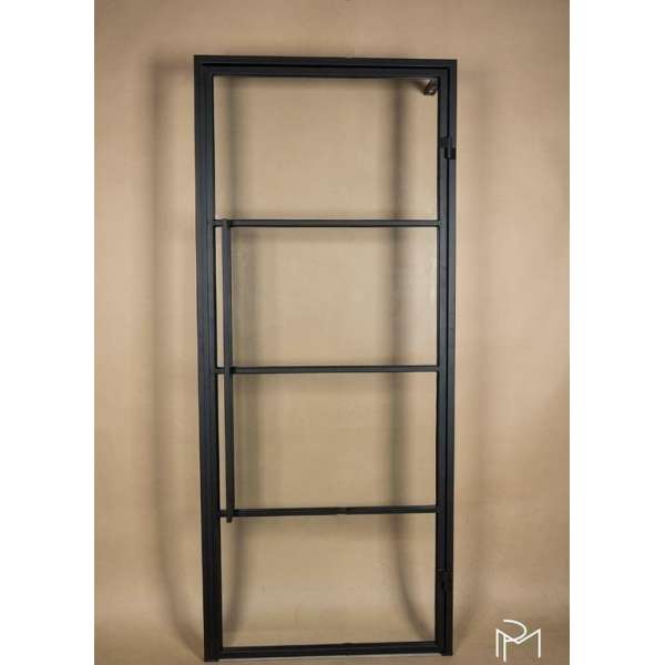 Stalen deur 91 x 245cm | enkel | vier vakken | viervaks | MP Glas & Design Stalen deur 91 x 245cm | enkel | vier vakken | viervaks | MP Glas & Design