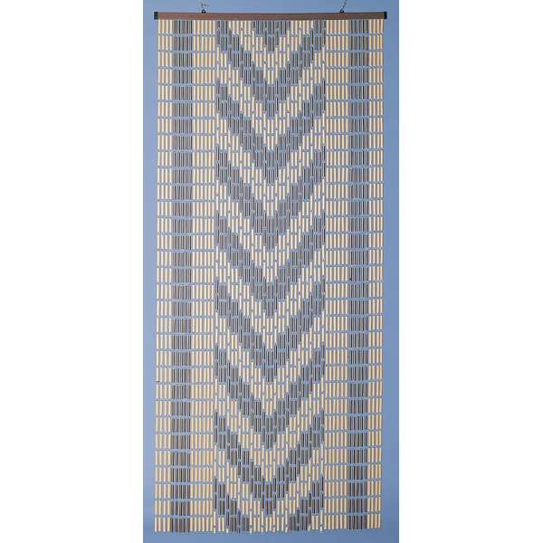 DEGOR Vliegengordijn/deurgordijn hulzen bruin/beige 90x220cm DEGOR Vliegengordijn/deurgordijn hulzen bruin/beige 90x220cm