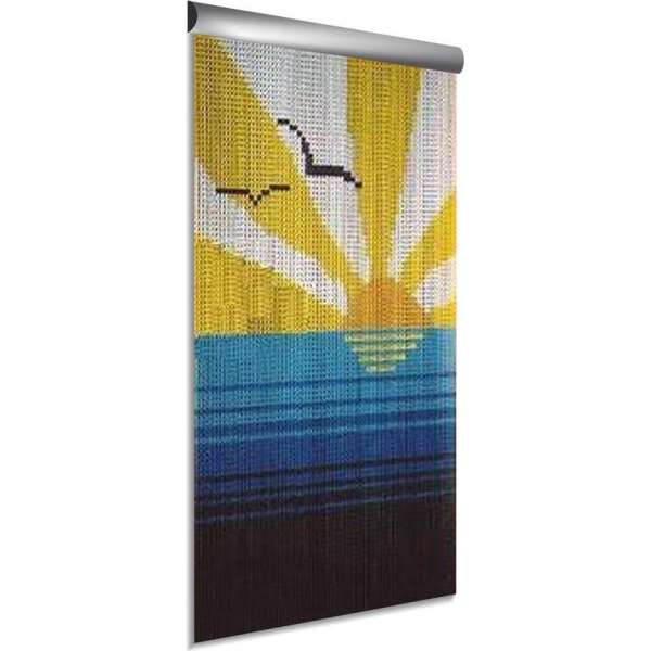 DEGOR Vliegengordijn/deurgordijn Aluminium Zon 90x210cm DEGOR Vliegengordijn/deurgordijn Aluminium Zon 90x210cm