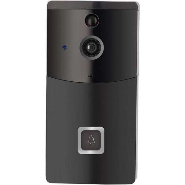 Moderne deurbel met intercom en camera - zwart Moderne deurbel met intercom en camera - zwart